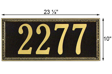 Whitehall Egg & Dart Wall Plaque, Estate, 1 Line