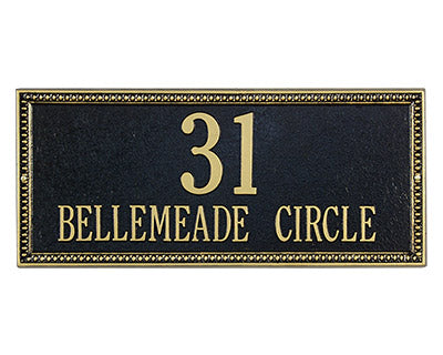 Whitehall Egg & Dart Wall Plaque, Estate, 2 Line