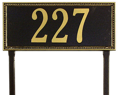 Whitehall Egg & Dart Lawn Marker, Estate, 1 Line