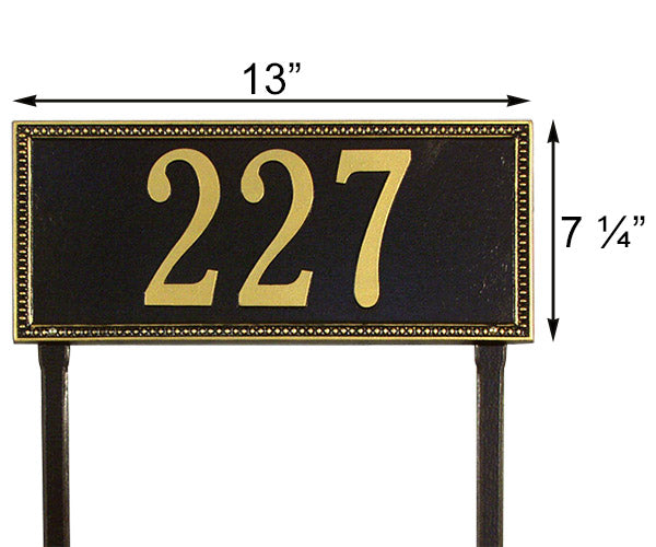 Whitehall Egg & Dart Lawn Marker, Estate, 1 Line