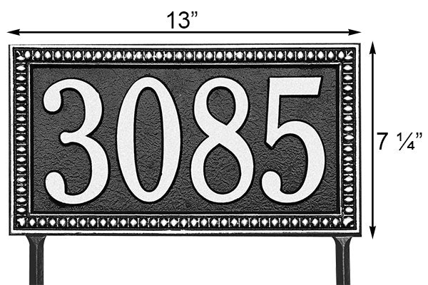 Whitehall Egg & Dart Lawn Marker, Standard, 1 Line