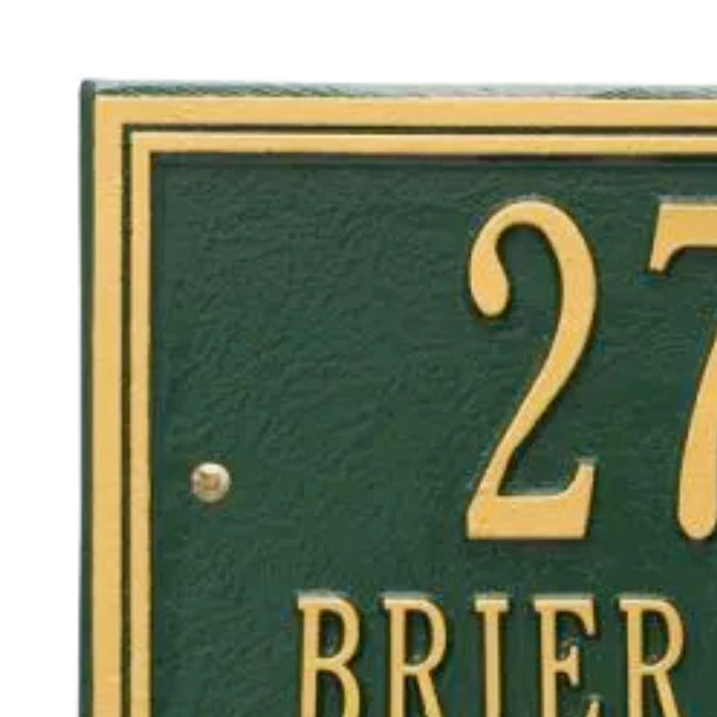 Whitehall Double Border Wall Plaque, Standard, 2 Line