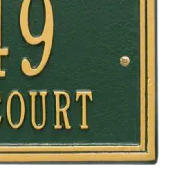 Whitehall Double Border Wall Plaque, Standard, 2 Line