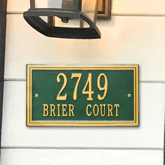 Whitehall Double Border Wall Plaque, Standard, 2 Line