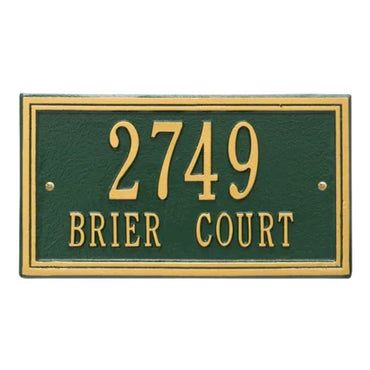 Whitehall Double Border Wall Plaque, Standard, 2 Line