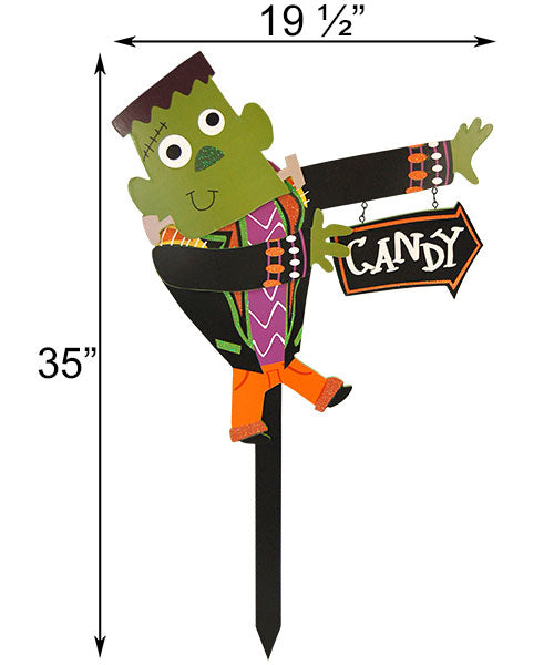 Whimsical Halloween Yard Stakes, Set of 3