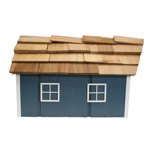 Bird In Hand Amish Made Barn Style Mailbox, Blue