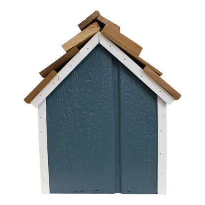 Bird In Hand Amish Made Barn Style Mailbox, Blue