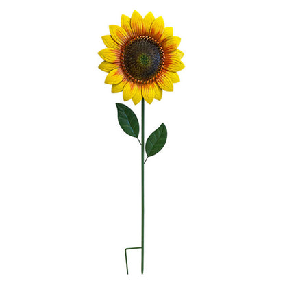 Land & Sea Metal Giant Sunflower Yard Art, 56"H, Pack of 2