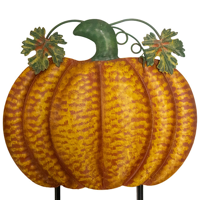 Land & Sea Small Classic Metal Pumpkin Yard Art