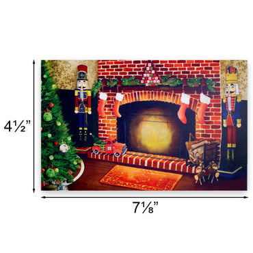 Christmas Fireplace Greeting Card by Prime Retreat