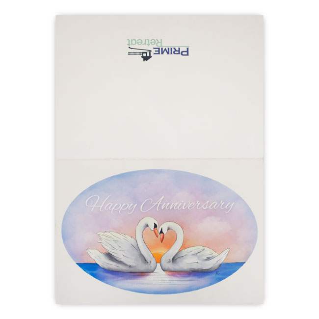 "Happy Anniversary" Greeting Card by Prime Retreat