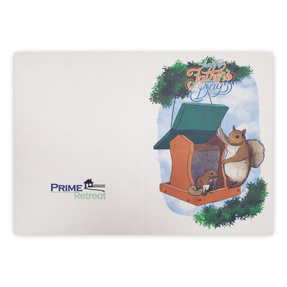 "Mischievous Father" Greeting Card by Prime Retreat
