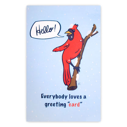 "Hello" Cardinal Greeting Card by Prime Retreat