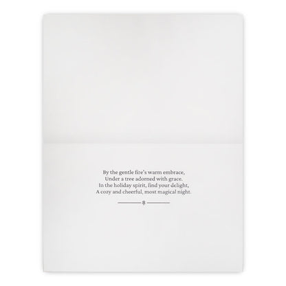 Christmas Fireplace Greeting Card by Prime Retreat