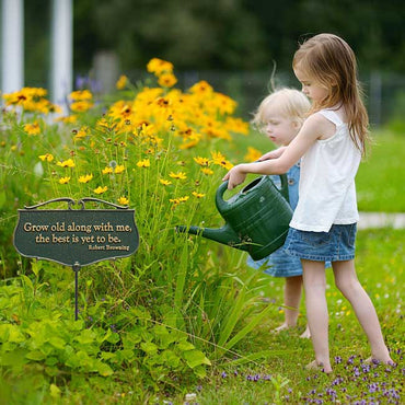 Whitehall Garden Poems "Grow old along with me" Plaque