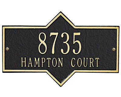 Whitehall Hampton Wall Plaque, Standard, 2 Line