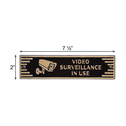 Whitehall Door Art Deco Plaque, Video Surveillance