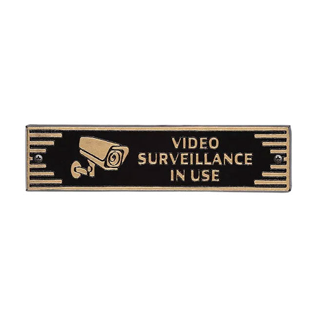 Whitehall Door Art Deco Plaque, Video Surveillance