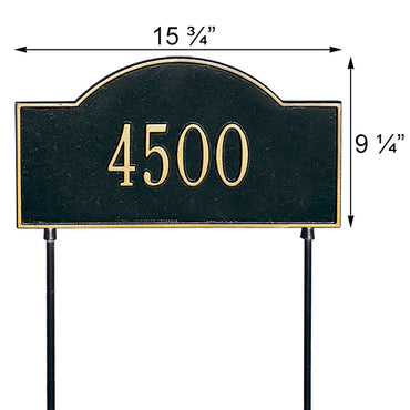 Whitehall Two-Sided Arch Lawn Marker, Standard, 1 Line