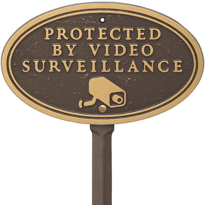 Whitehall Surveillance Camera Statement Plaque, Bronze/Gold