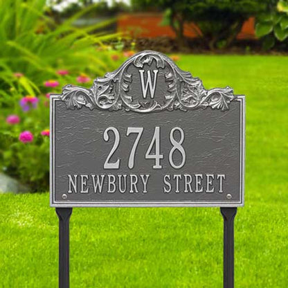 Whitehall Acanthus Monogram Lawn Marker, Standard, 2 Line