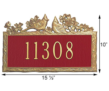 Whitehall Woodland Cardinal Wall Plaque, 1 Line