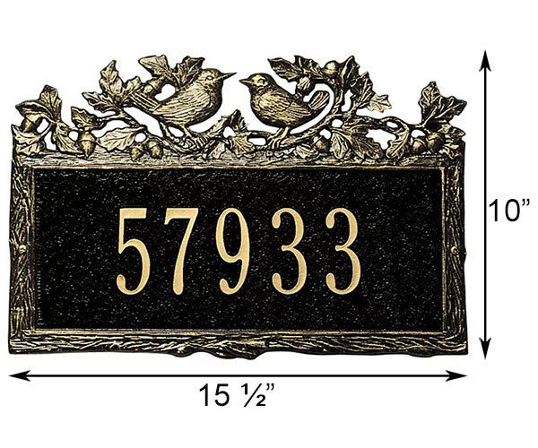 Whitehall Woodland Wren Wall Plaque, 1 Line