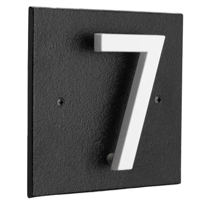 Whitehall Stand-Off Address Sign, Black/White, 1 Digit
