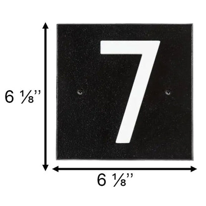 Whitehall Stand-Off Address Sign, Black/White, 1 Digit