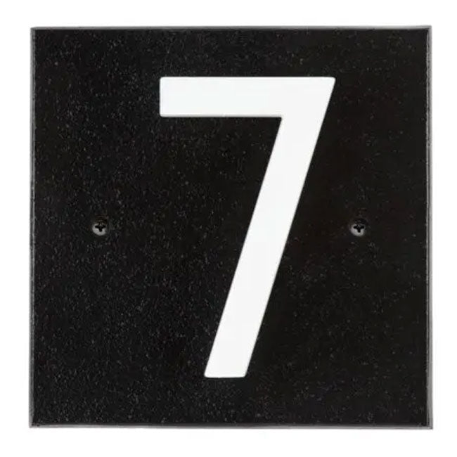 Whitehall Stand-Off Address Sign, Black/White, 1 Digit