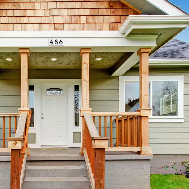 Whitehall Stand-Off Horizontal Sign, White/Black, 3 Digits