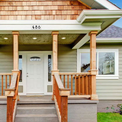 Whitehall Stand-Off Horizontal Sign, White/Black, 3 Digits