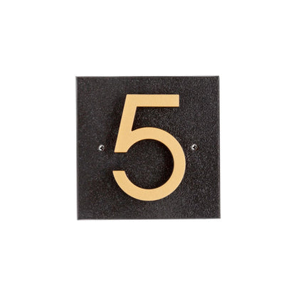 Whitehall Floating Horizontal Sign, Blk/Blk/Gold, 1 Digit