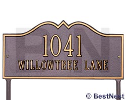 Whitehall Hillsboro Lawn Marker, Standard, 2 Line