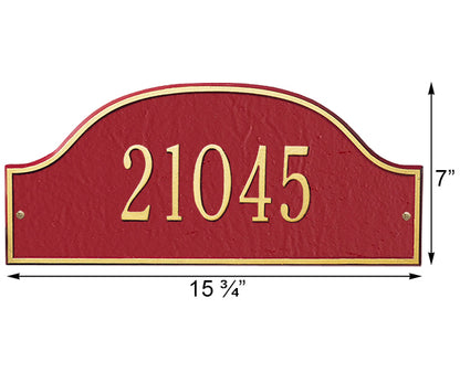 Whitehall Admiral Wall Plaque, Standard, 1 Line