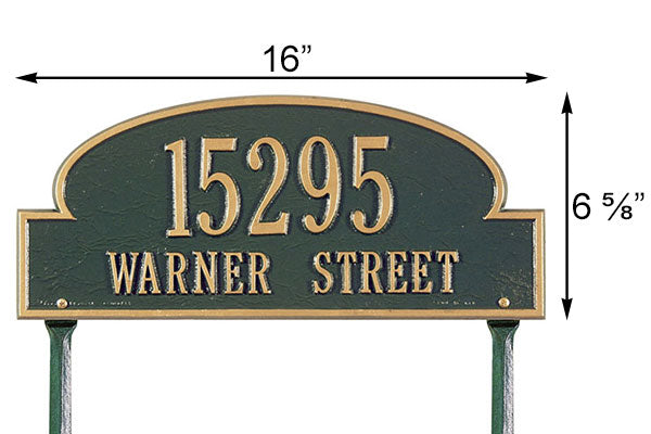 Whitehall Pennsylvania Lawn Marker, Standard, 2 Line