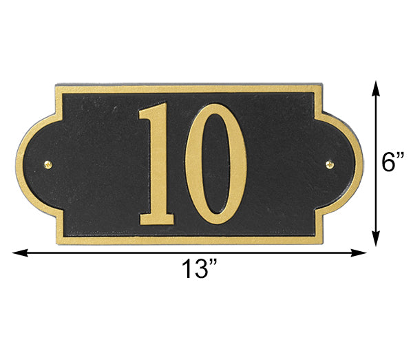 Whitehall Richmond Horizontal Wall Plaque, Mini, 1 Line