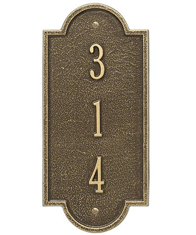 Whitehall Richmond Vertical Wall Plaque, Petite, 1 Line