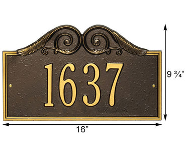 Whitehall Versailles Wall Plaque, Standard, 1 Line