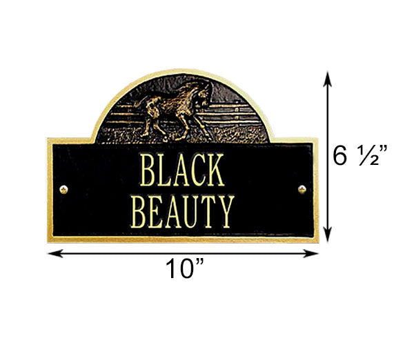 Whitehall Ranch Arch Wall Plaque, Standard, 2 Line