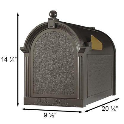Whitehall Dual Mailboxes and Post Package, French Bronze