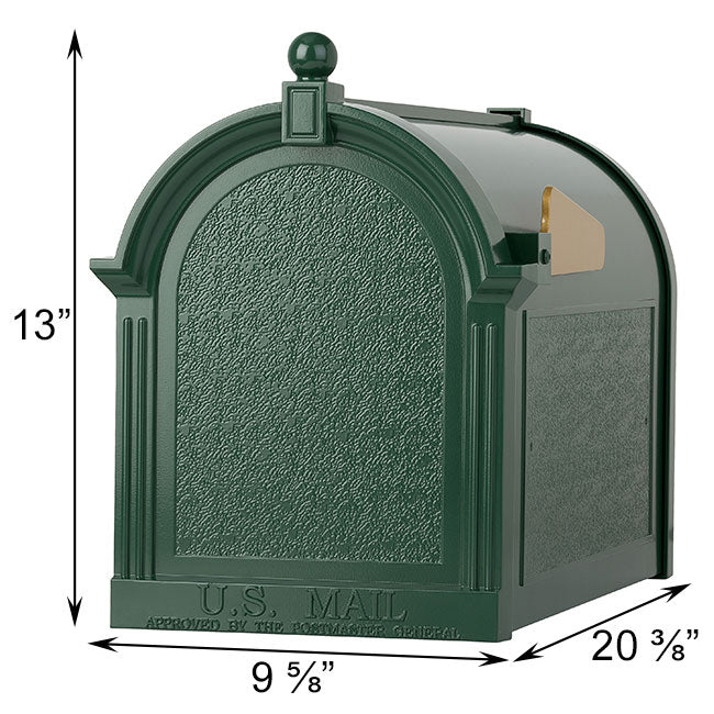 Whitehall Deluxe Mailbox, Green