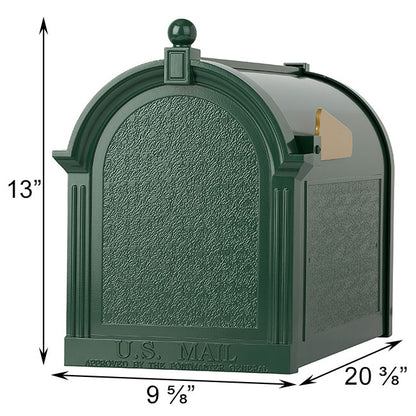 Whitehall Deluxe Mailbox, Green
