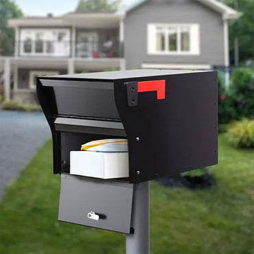 Whitehall MailVault Modern Square Locking Mailbox