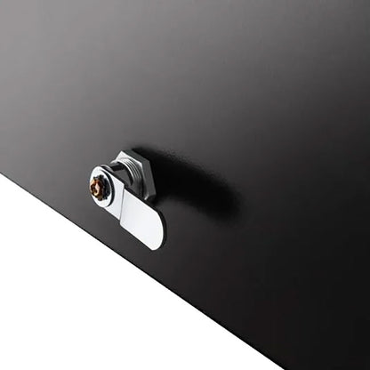 Whitehall MailVault Mailbox w/ Post & Numbers, Blk/Silver