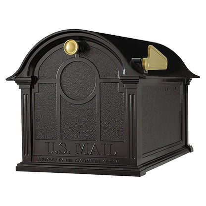 Whitehall Balmoral Personalized Mailbox Package, Black