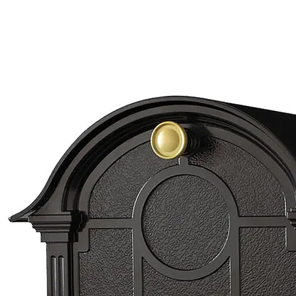 Whitehall Balmoral Personalized Mailbox Package, Black