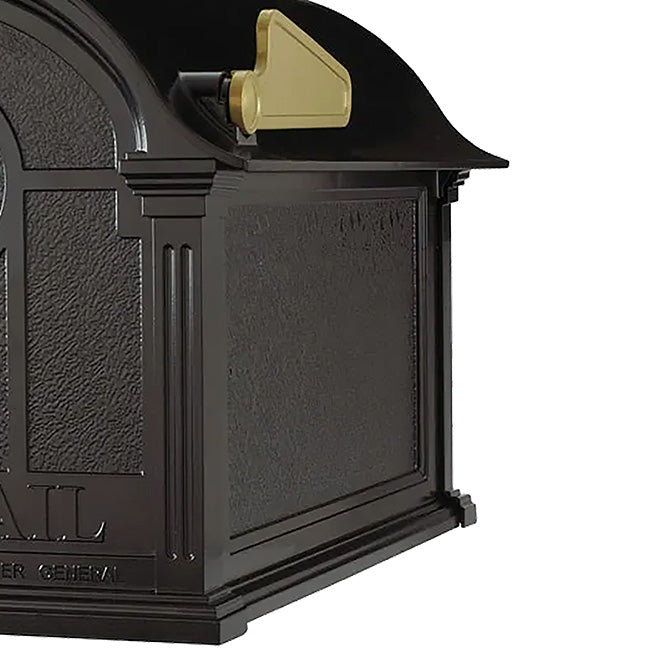 Whitehall Balmoral Personalized Mailbox Package, Black