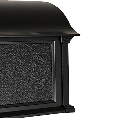 Whitehall Balmoral Personalized Mailbox Package, Black